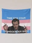 Dr. House Trans Flag  Wall Hanging Tapestry, House Series,