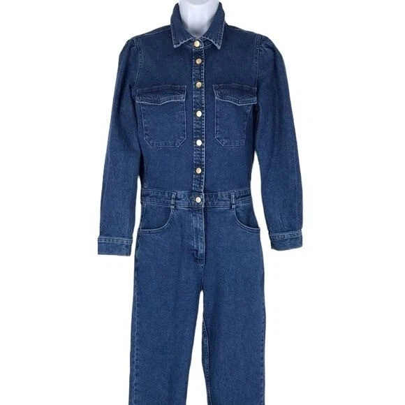 DL1961 Premium Denim Freja Jumpsuit Ankle SIze Small | eBay