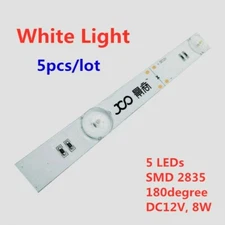 5pcs 5 LEDs SMD 2835 180degree Diffuse Lens Lighting Light Bar for Lightbox