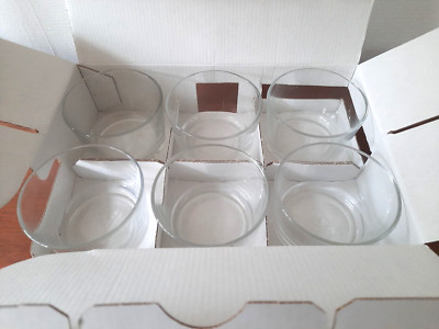 6 x IKEA 365+ klare Gläser 18cl 60oz Getränke Wein Milch Dessert Schale Vintage sehr guter Zustand