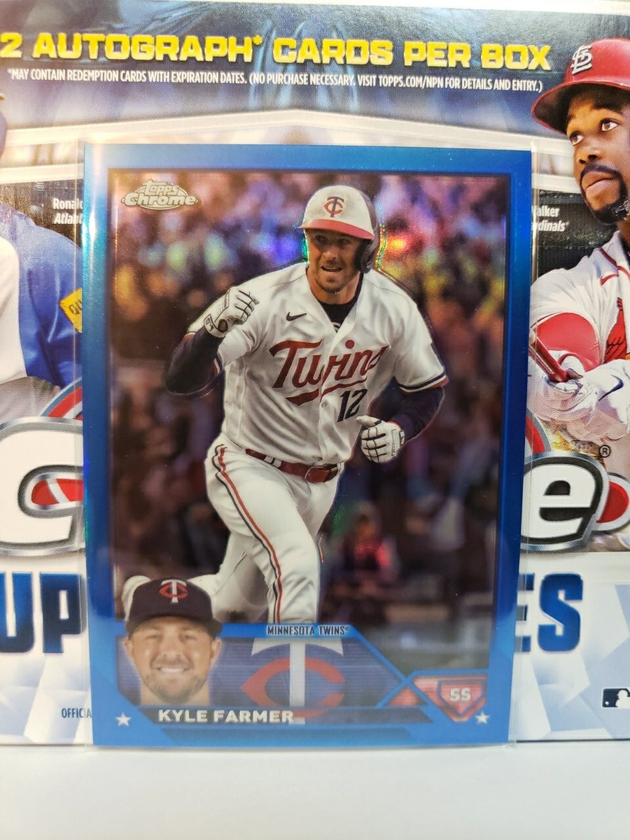 2023 Topps Chrome Update Kyle Farmer /150 Blue Refractor #USC154