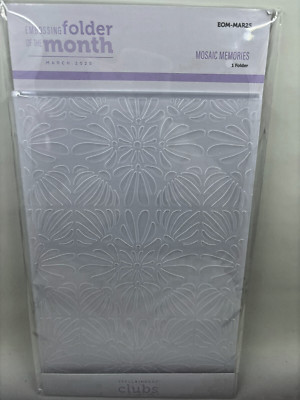 SPELLBINDERS  EMBOSSING FOLDER OF THE MONTH- MARCH 2025- ''MOSAIC MEMORIES''-NEW