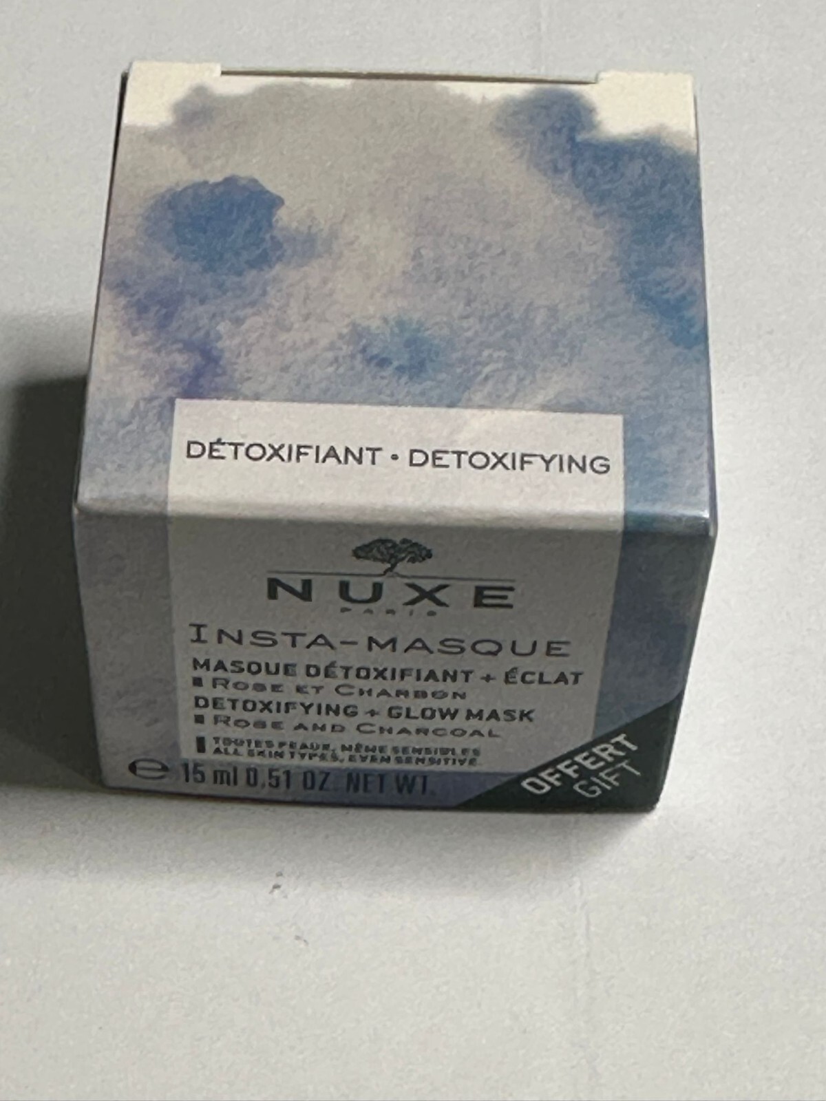 NUXE INSTA-MASQUE Detoxifying + Glow Face/Facial Congested Skin Mask Mini 15ml