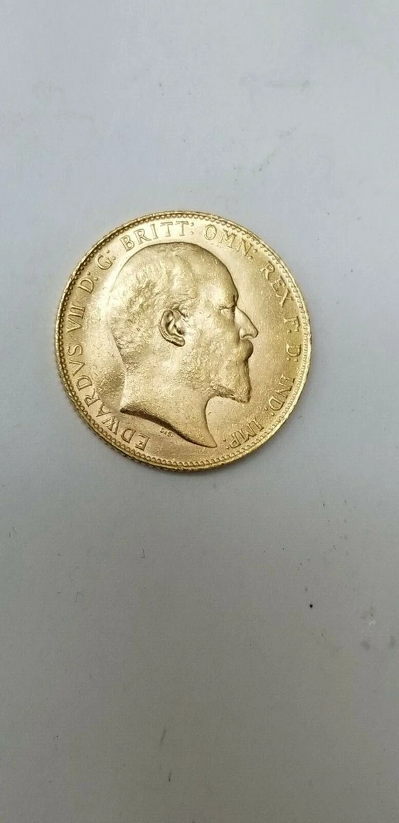 ONE PIECE in English gold sovereign Edward VII, 1907 U…