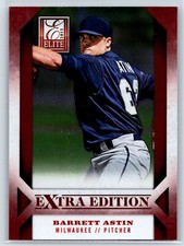 2013 Panini Elite Extra Edition Barrett Astin Rookie Milwaukee Brewers RC #29