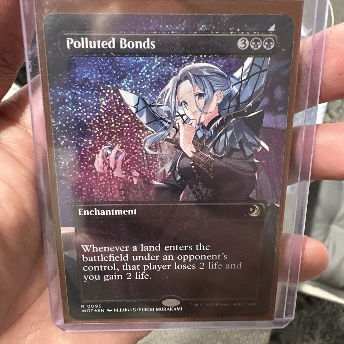 Polluted Bonds Anime Confetti FOIL, Wilds of Eldraine, MTG WOE EN/M