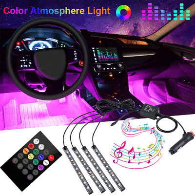 48 LED Car Charge Interior Accessories Floor Decorative Atmosphere Lamp Light US