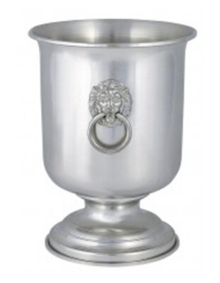 Lion's Head Champagne Bucket with HandlesAmerican Pewter