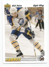 RICK VAIVE 1991-92 UPPER DECK CARD NEAR MINT CONDITION