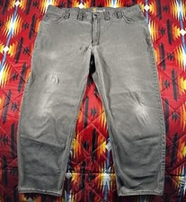 Carhartt Duck Canvas Relaxed Fit Gray Work Pants 100096-211 Men's 44x30