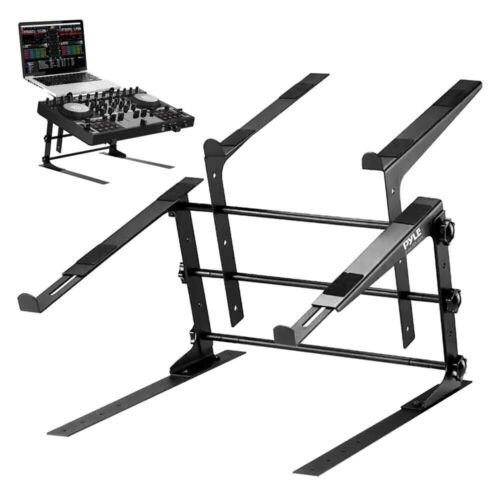 Pyle PLPTS38 Universal Laptop Stand  Sound Equipment DJ Mixing Workstation - 第 1/8 張圖片