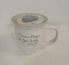 New Abbey Coffee Cup Gift Set w/ Visor Clip Mug I Said A Prayer For You Today 