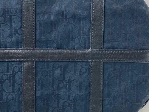 Dior Blue Oblique Monogram Boston Navy Duffle 21dior614 - Picture 3 of 12