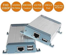 NEW Ansten 80m 262ft RJ45 Transmitter HD HDMI KVM USB Extender w/ POE cat5/6 