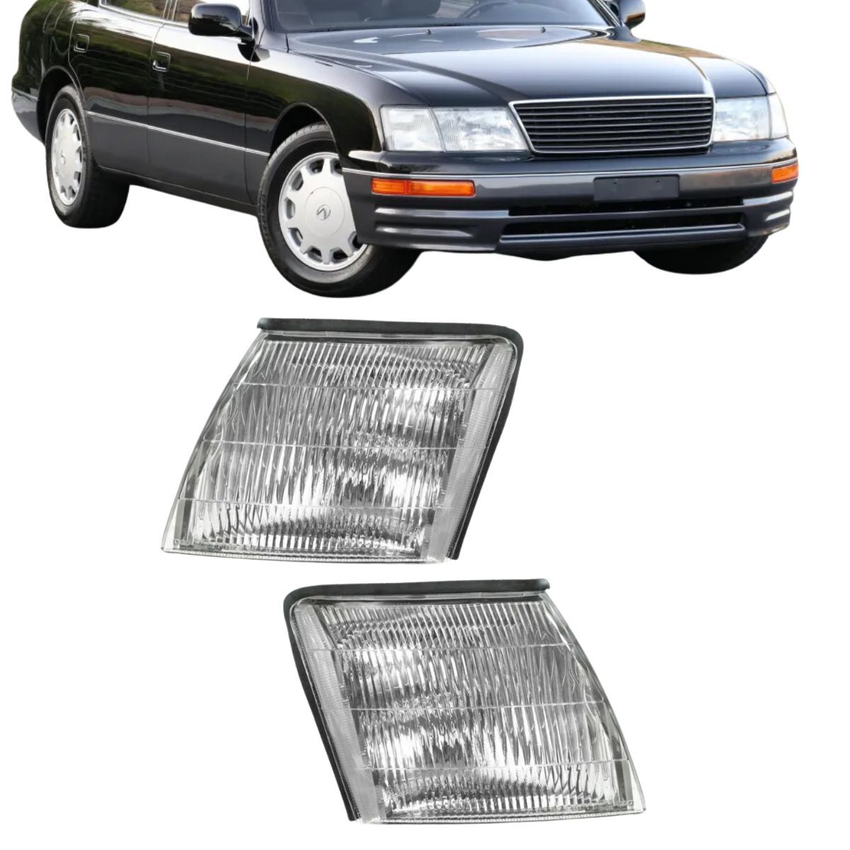 For 1995-1997 Lexus LS400 Signal Light LH & RH PAIR LX2526100+