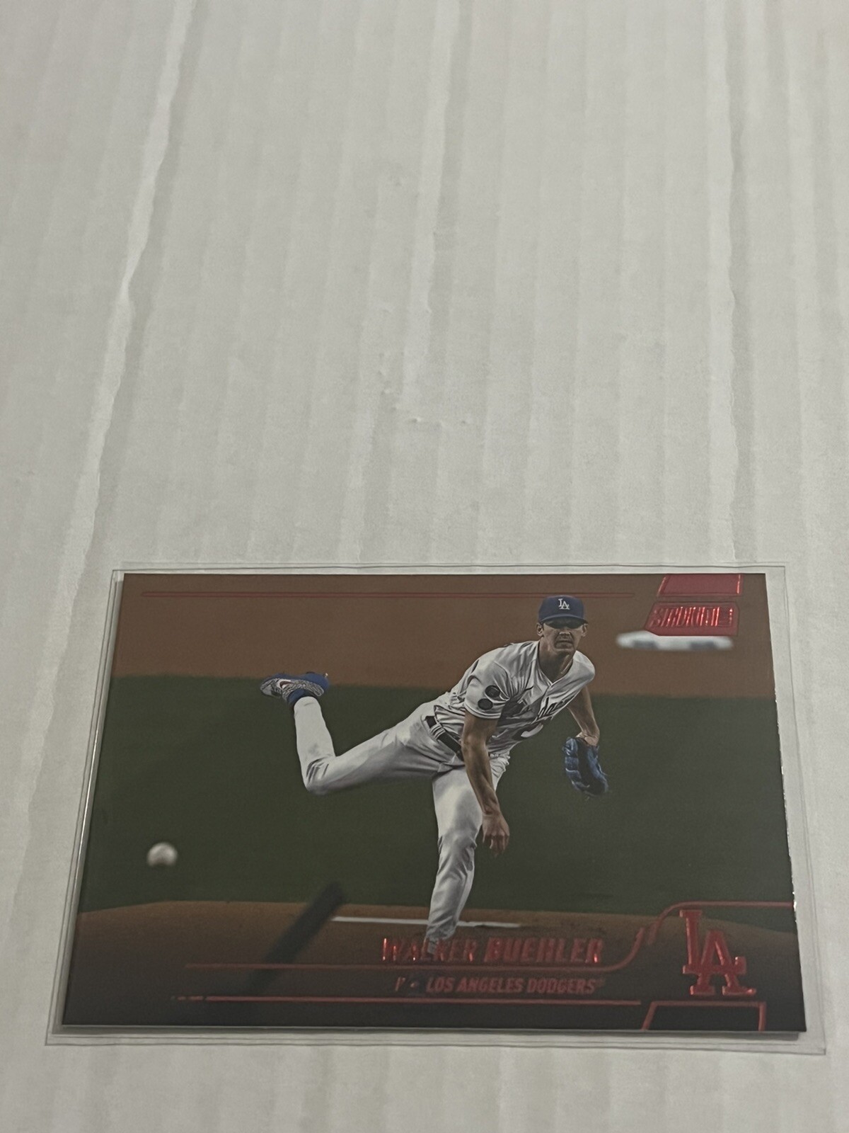 2022 Topps Stadium Club Walker Buehler Red Foil Parallel