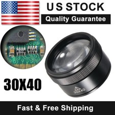 30 X 40 Pocket Jewelry Loupe Eye Magnifying Glass Coins Stamps Collect Magnifier