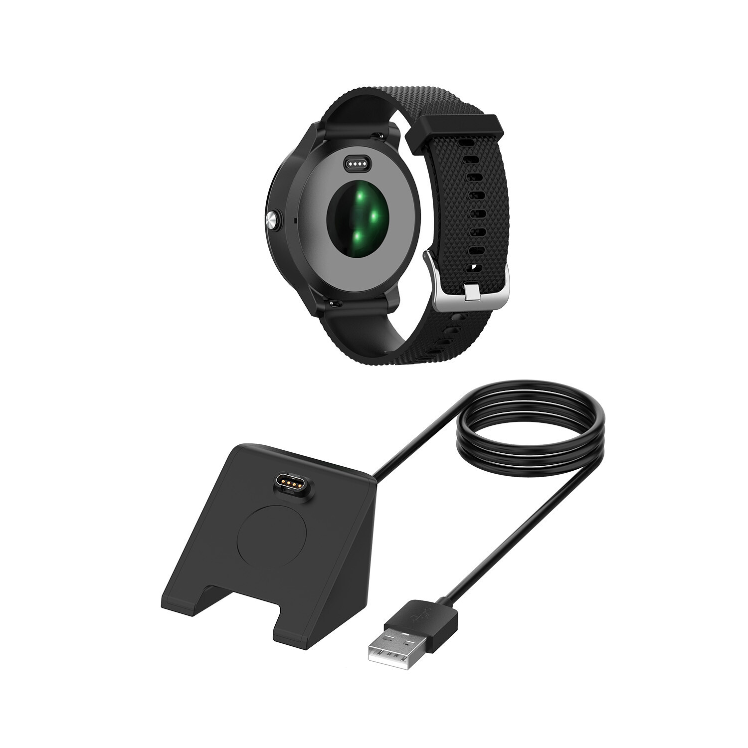 Garmin Fenix 6 5S 5X Fast Charging Dock Stand with USB Cable
