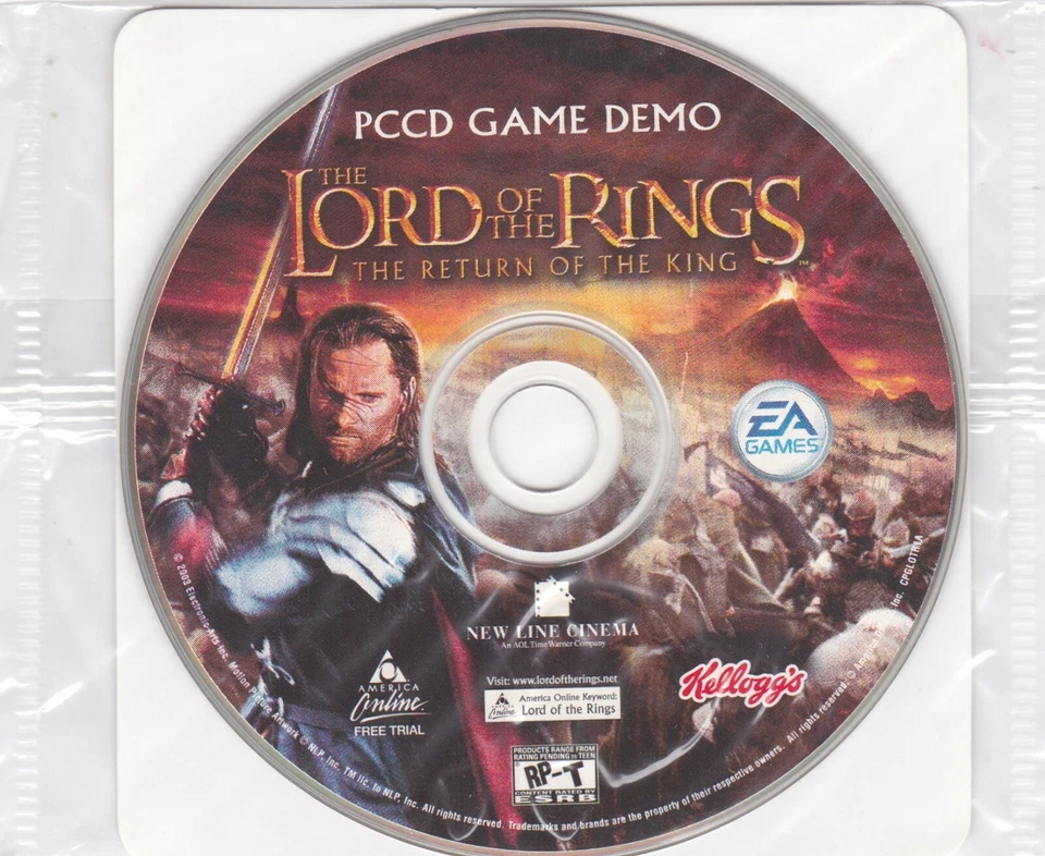 Lord of the Rings: The Return of the King (PC, 2003) Game Demo by Kellogg's - Image 2 of 2