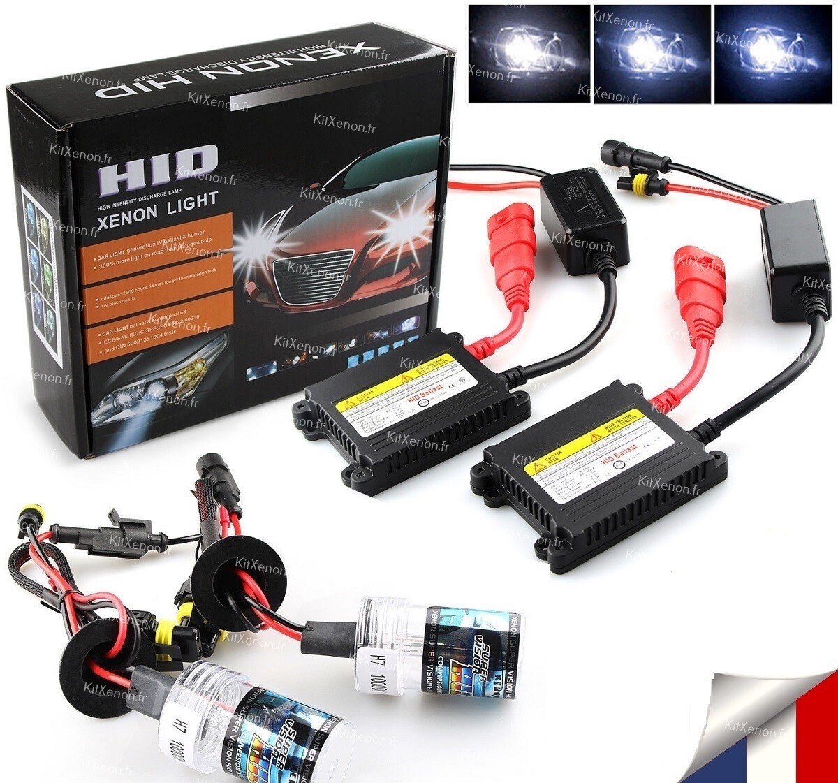 KIT XENON HID H7 6000K SLIM BALLAST FEUX 55W ANTI ERREUR OBD ! eBay