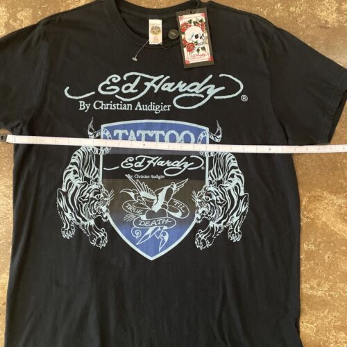 NWT Ed Hardy Designs Christian Audigier Tattoo T-Shirt XL USA - Picture 6 of 17