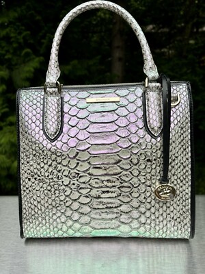    New Brahmin Small Caroline Mulberry Potion Cimorene Iridescent Snake NWT