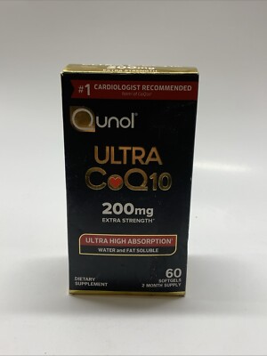 Qunol Ultra CoQ10 100mg Better Absorption Water - 60 Count Exp 03/28