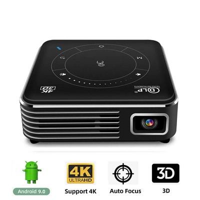 Mini Projector P11 DLP Smart Pocket Mobile Android 9.0 4K Home Theater Diascope