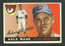 1955 Topps #196 Gale Wade Vintage Baseball Card MLB Chicago Cubs Outfield