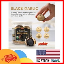 All-Natural USDA Organic Black Garlic - Sweet  Savory, 6 Bulbs Easy to Enjoy