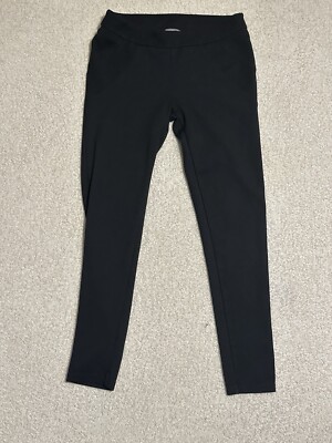 Women's Vicinity Pull On Skinny Dress Pants Stretch Size Large Deep Black