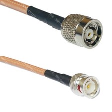 RG400 RP-TNC MALE to BNC MALE RF Cable FAST-SHIP LOT