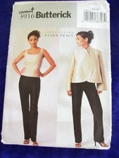  UNCUT  BUTTERICK #3916 WOMENS SZ 6-8-10 ELLEN TRACY DESIGNER SEWING PATTERN 