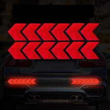 Reflective Arrow Safety Stickers PE Car Bumper Trunk Hazard Decals