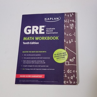 GRE Math Workbook (Kaplan Test Prep) - Paperback By Kaplan Test Prep - GOOD