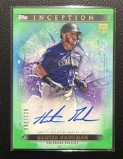 2024 Topps Inception Hunter Goodman Green RC Rookie Auto Autograph /125 Rockies