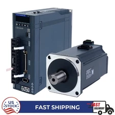 400W/750W/1000W RS485 AC Servo Motor Kit 3000rpm w/Brake 17-Bit Absolute Encoder