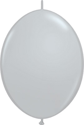 Qualatex QuickLink Grey 15cm 6 Inch Luftballons 50 Stück Grau Ballon