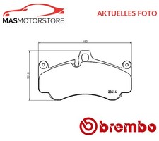 SATZ BREMSBELÄGE BREMSKLÖTZE VORNE BREMBO P 65 032 P NEU OE QUALITÄT