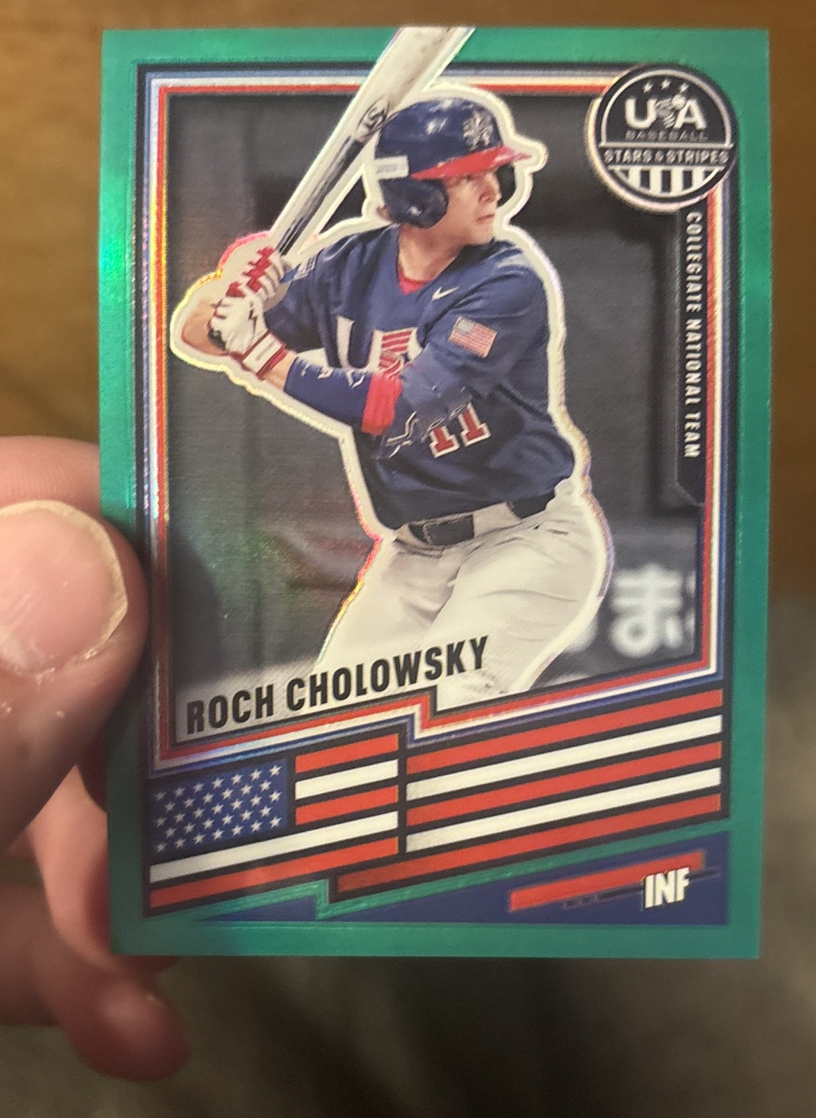 2026 Panini Stars & Stripes Prizm - Roch Cholowsky #81 Green Prizm (RC)