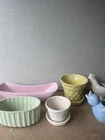 Lot Of 6 Vintage McCoy /MCM Planters