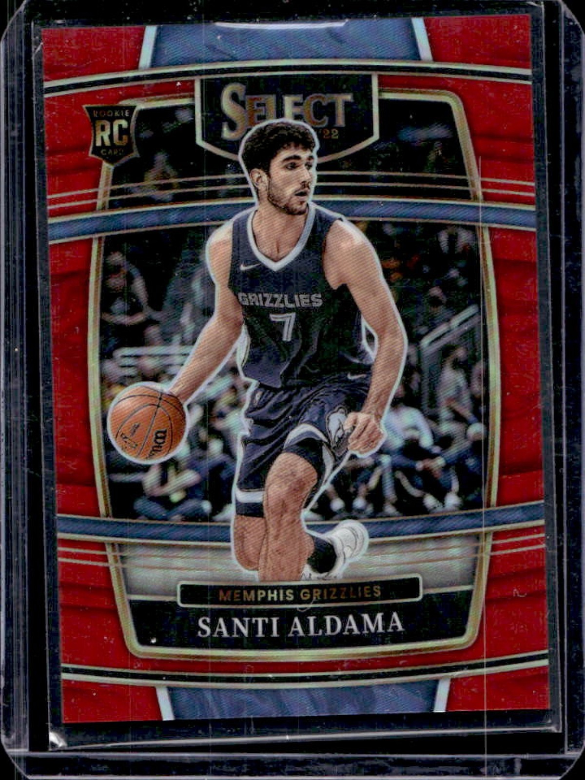 2021-22 Select Santi Aldama RC Red Prizm Concourse #122/199 Grizzlies