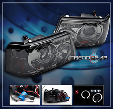 2001-2011 Ford Ranger Dual Halo Led Projector Headlights Lamp Smoke Pickup Truck