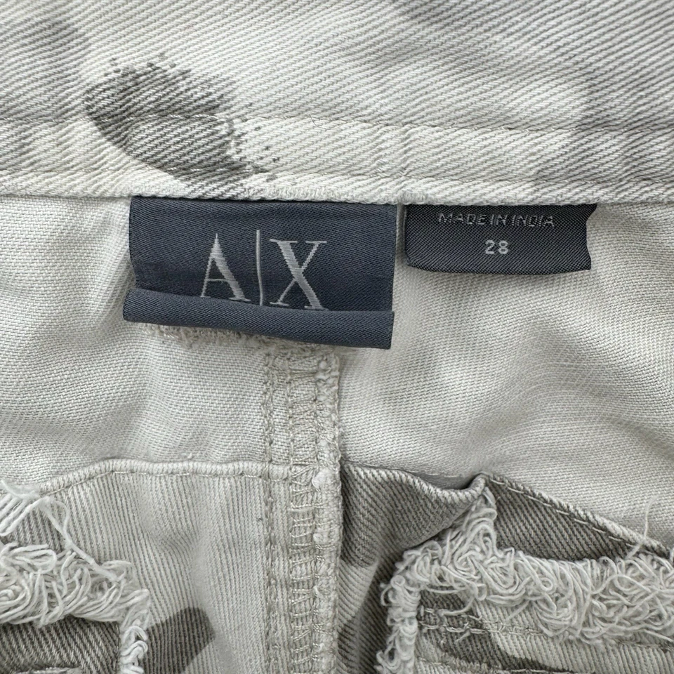 Shorts Armani Exchange Cargo Masculino 28 Camuflagem Cinza Excedente Grunge Gorpcore Utilitário - Imagem 3 de 4