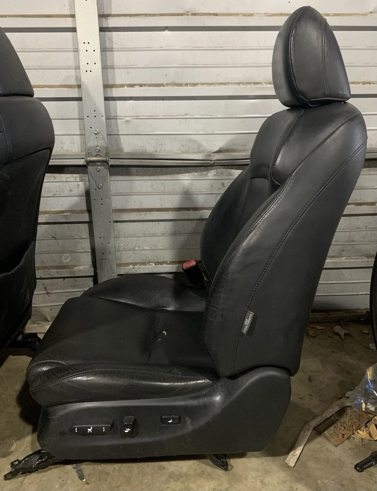Lexus IS350 IS250 2006-2013 asiento delantero izquierdo del lado del conductor cuero negro eléctrico OEM Foto 3 de 4