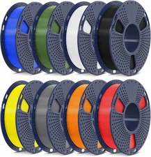 PLA+2.0 3D Printer Filament Bundle, Multicolor PLA+ Filament 1.75mm