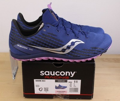 NEW Saucony Racing HAVOK XC3 Spike Sneakers Women's Size 11 Indigo Cross Country