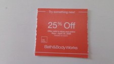 BATH & BODY WORKS 25% OFF VALUE APRIL 19, 2026