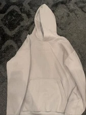 Comfrt Heavyweight Y2K Tan Blank Essential Hoodie Sweatshirt-Size M