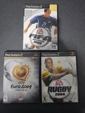 Sony PS2: FIFA Soccer 2003, Rugby 2004, And Euro 2004 - CIB - Clean Discs!